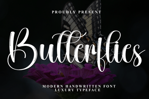 Butterflies Font: Elevate Your Designs with Script Elegance