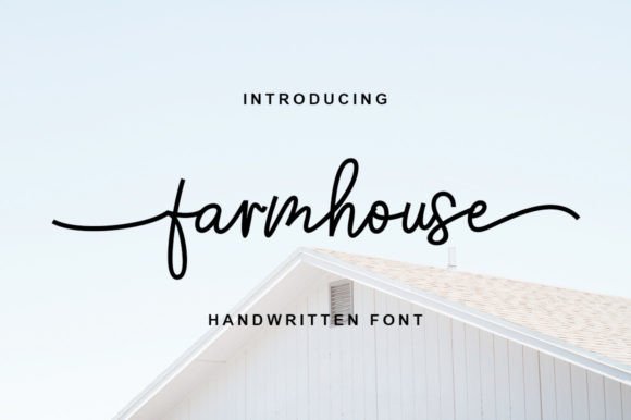 Farmhouse Font: A Romantic Handwritten Touch for Modern Designs