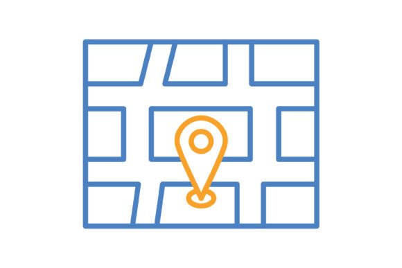 Gps Blue & Orange Line Icon: A Designer's Practical Guide