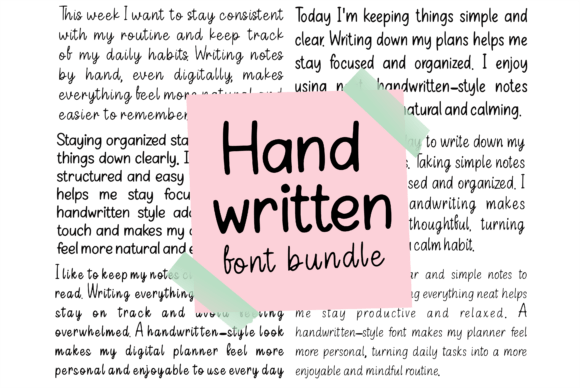 Handwritten Font Bundle: Your Toolkit for Digital Warmth