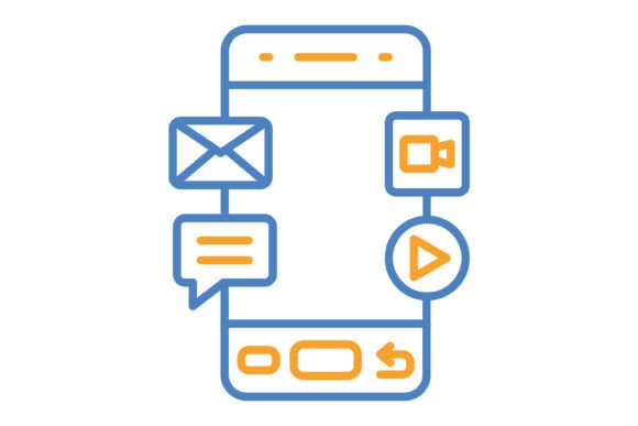 Mastering Visual Consistency with Social Media Blue & Orange Line Icons