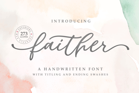 The Elegant Script of Faither Font