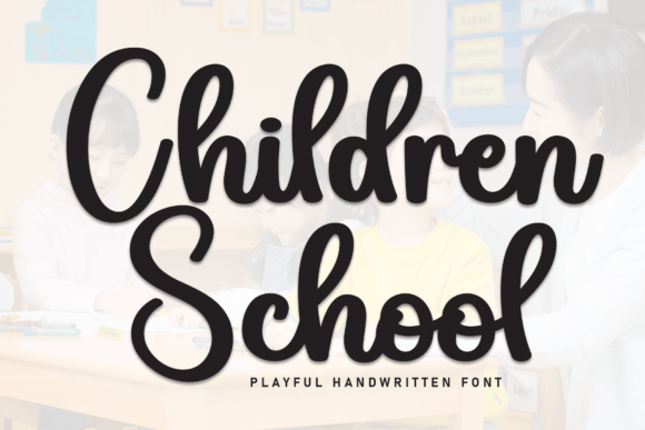 Unlocking Creativity with Children School Font